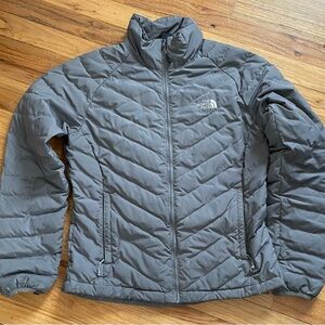 Northface women’s winter jacket, lightweight, grey, size medium.